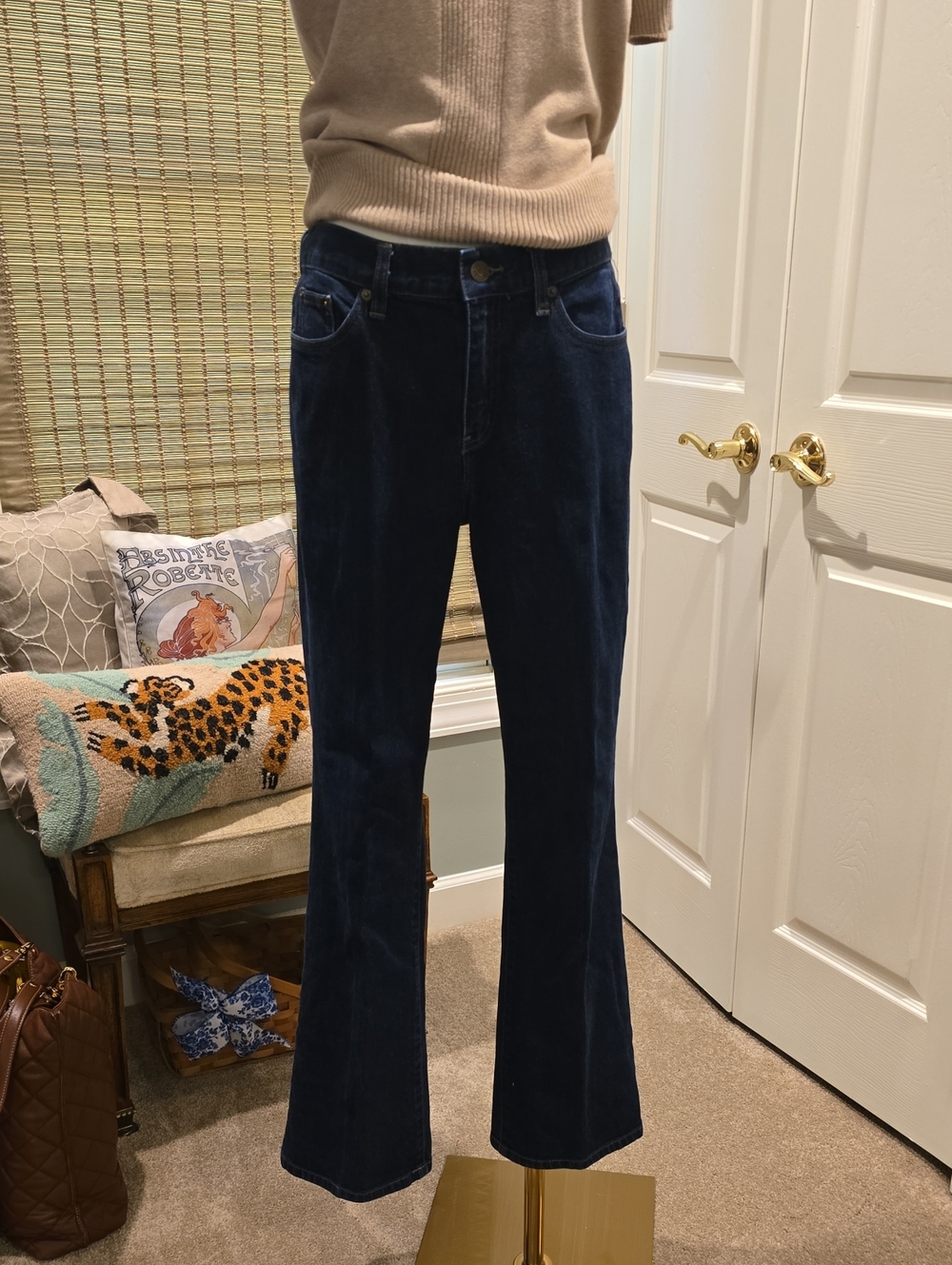 Lauren Ralph Lauren Deep Navy Flared Corduroy Jeans